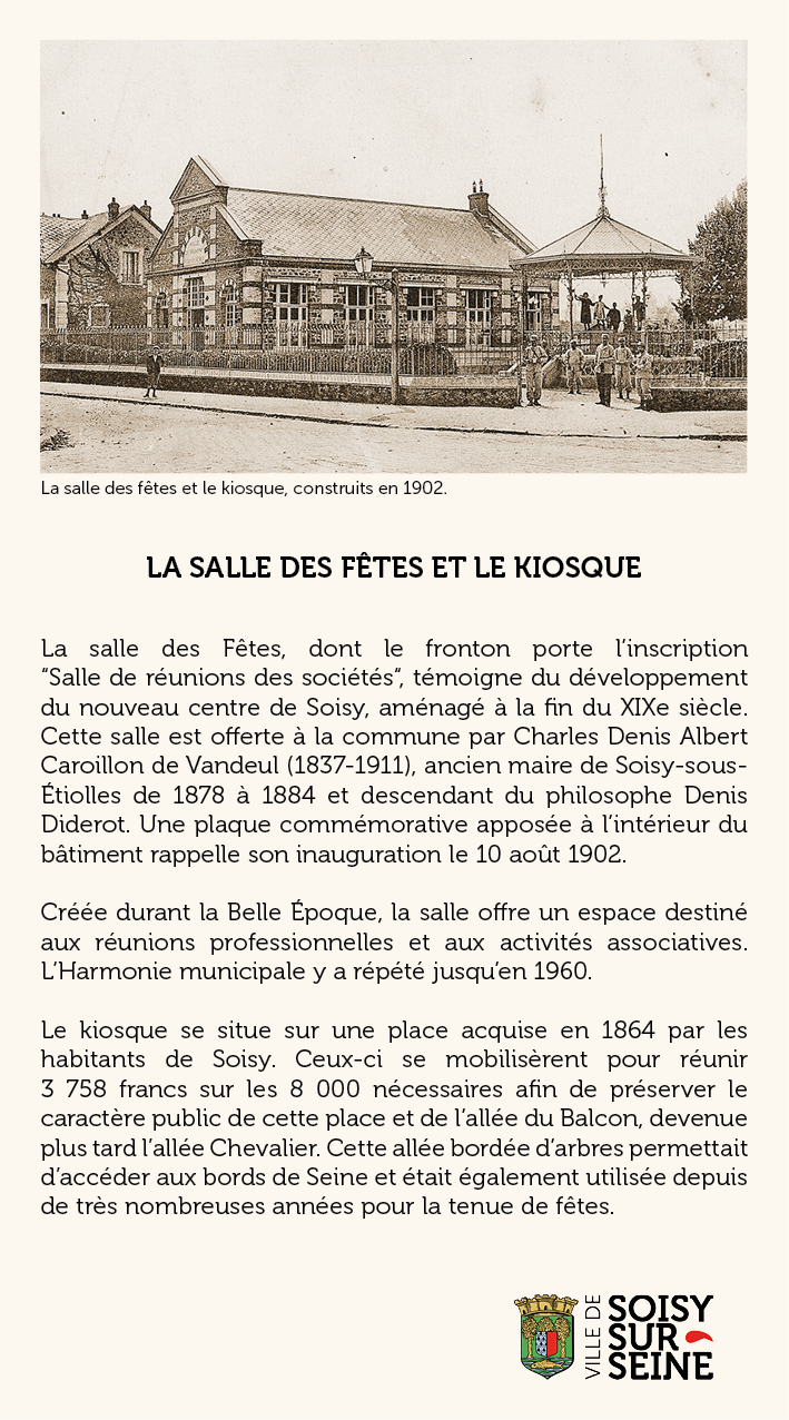 LA SALLE DES FETES ET LE KIOSQUE