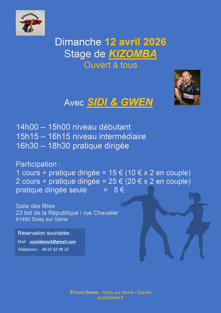 stage KIZOMBA 12 avril 26